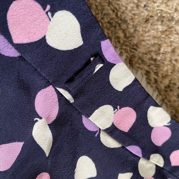 Talbots Wrap Around Side Button Midi Skirt New Leaf Print Lined Womens Size 8 - Picture 8 of 11